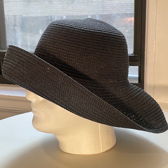 Black Straw Hat - Picture 1 of 5